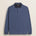 Polo in Jersey con Collo in Gabardina a Contrasto fronte - Indigo Dust