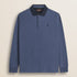 Polo in Jersey con Collo in Gabardina a Contrasto fronte - Indigo Dust
