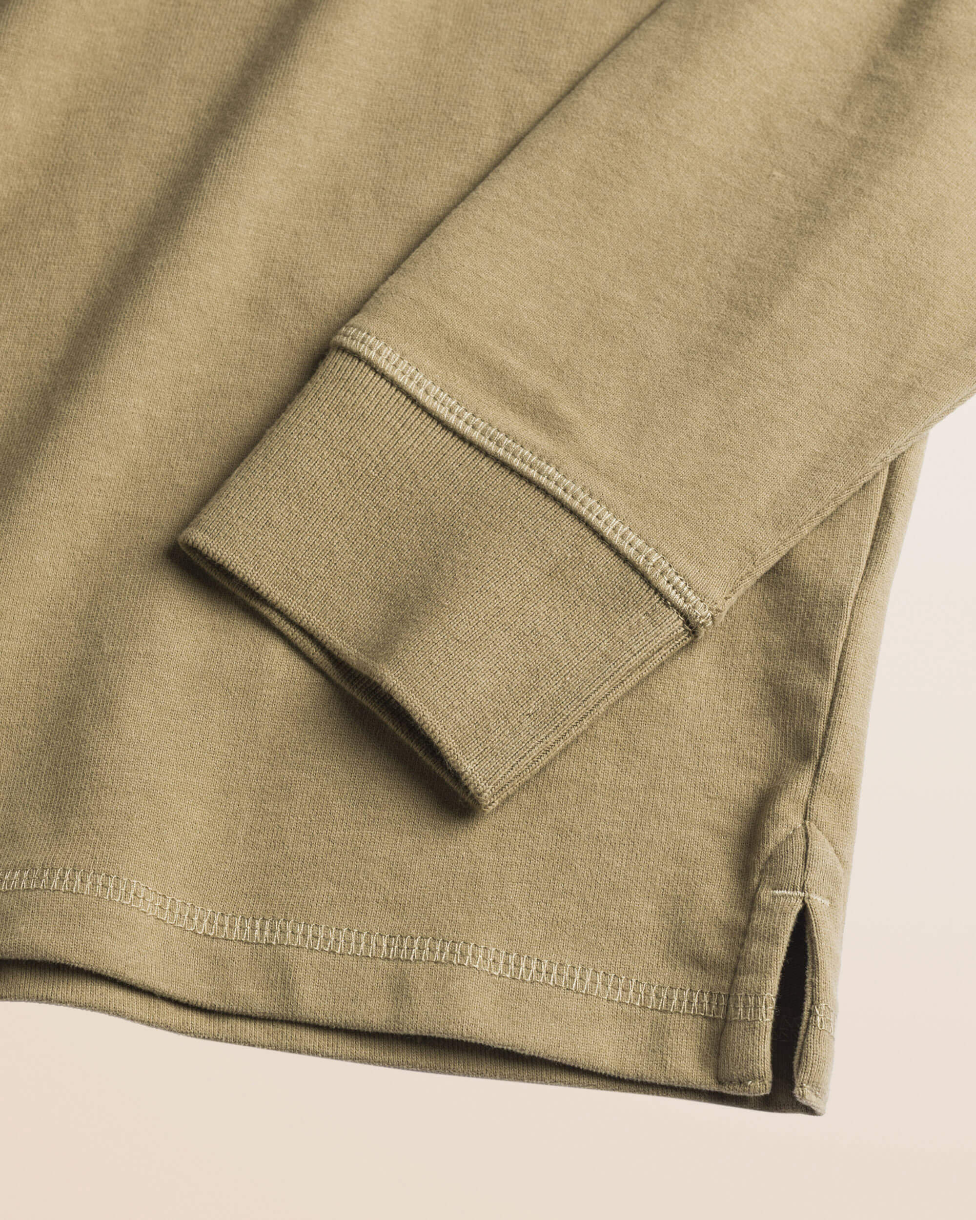 Polo in Jersey con Collo in Velluto a Coste dettaglio manica - Elmwood Brown