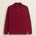 Polo in Piquet Smerigliato Manica Lunga fronte - Merlot