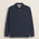 Polo in Piquet Smerigliato Manica Lunga fronte - Navy Blue