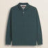 Polo in Piquet Smerigliato Manica Lunga fronte - Atlantic Deep