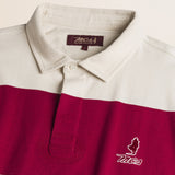 Polo Rugby a Righe in Jersey di Cotone dettaglio colletto - Marlot Stripe