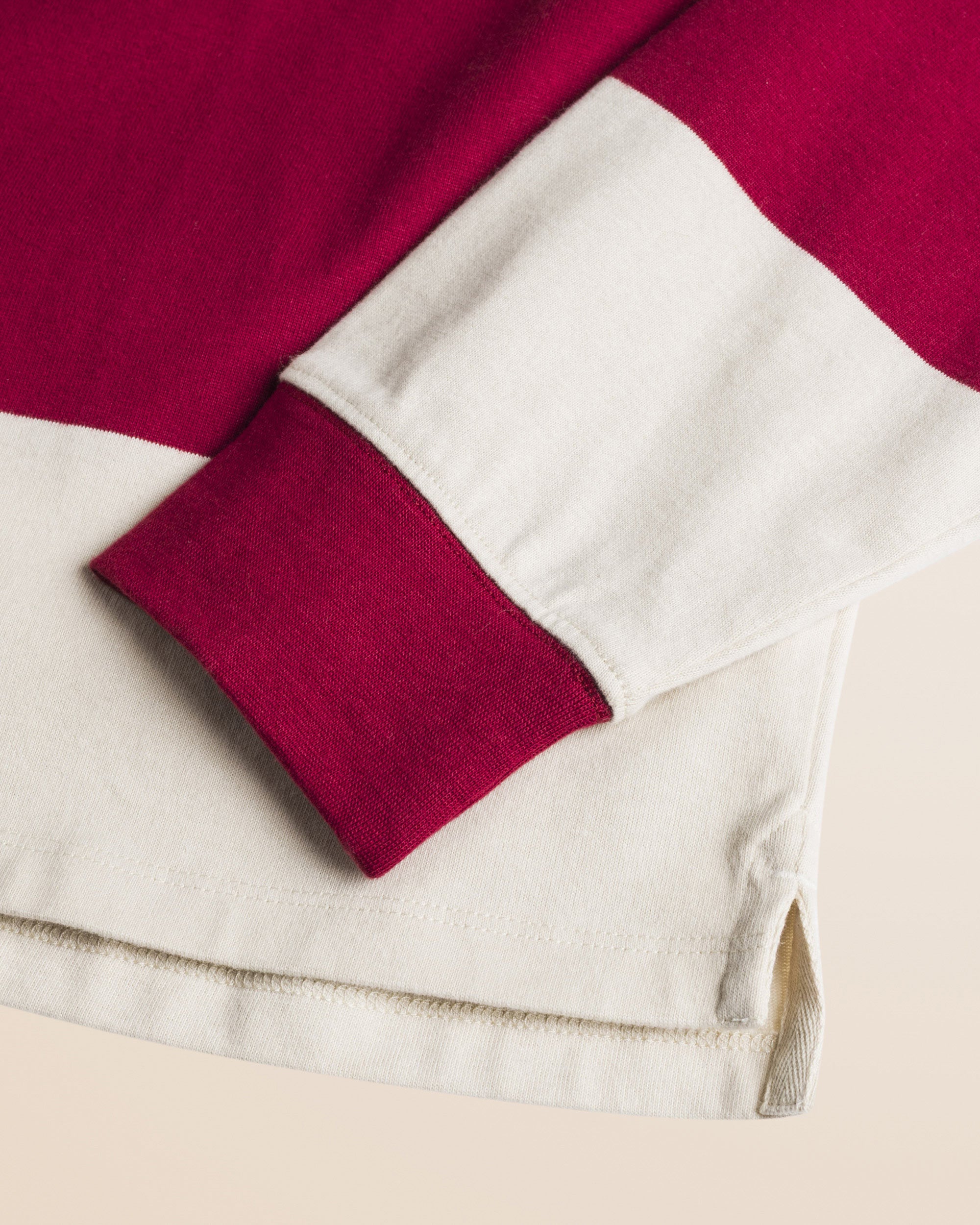 Polo Rugby a Righe in Jersey di Cotone dettaglio manica - Marlot Stripe
