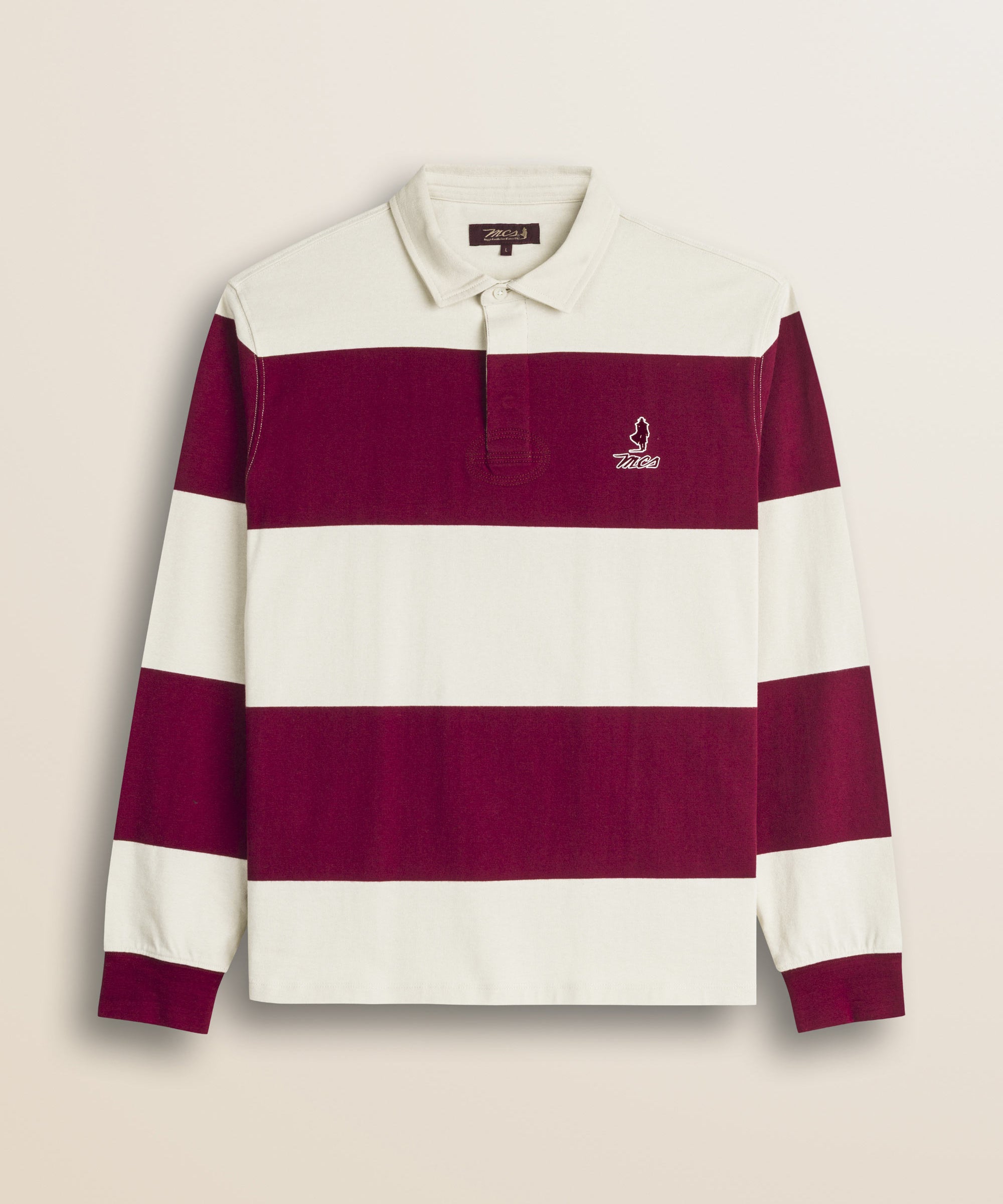 Polo Rugby a Righe in Jersey di Cotone fronte - Marlot Stripe