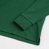 Long Sleeve Polo in Solid Interlock