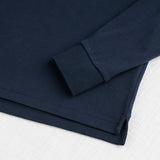 Long Sleeve Polo in Solid Interlock