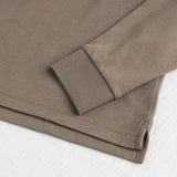 Long Sleeve Polo in Solid Interlock