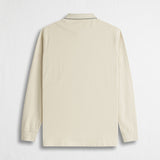 Long Sleeve Polo in Jersey with Ribbed Collar