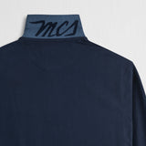 Long Sleeve Polo in Jersey with Ribbed Collar