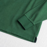 Long Sleeve Polo with Contrast Gabardine Collar