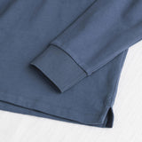 Long Sleeve Polo with Contrast Gabardine Collar