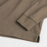 Long Sleeve Polo with Contrast Gabardine Collar