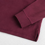Long Sleeve Polo with Velvet Collar