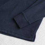 Long Sleeve Polo with Velvet Collar