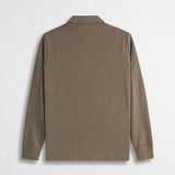 Long Sleeve Polo with Velvet Collar