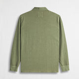 Long Sleeve Polo in Overdyed Jersey