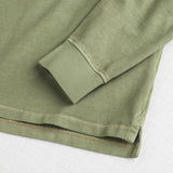 Long Sleeve Polo in Overdyed Jersey
