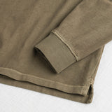 Long Sleeve Polo in Overdyed Jersey