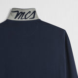 Long Sleeve Polo in Piquet with Contrast Details