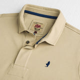 Long Sleeve Polo in Brushed Piqué