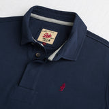 Long Sleeve Polo in Brushed Piqué