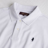 100% Cotton Piqué Polo - White