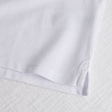 100% Cotton Piqué Polo - White