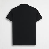 100% Cotton Piqué Polo - Black