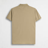 100% Cotton Piqué Polo - Khaki