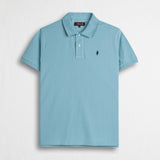 Polo 100% cotone piquet - Sky Blue