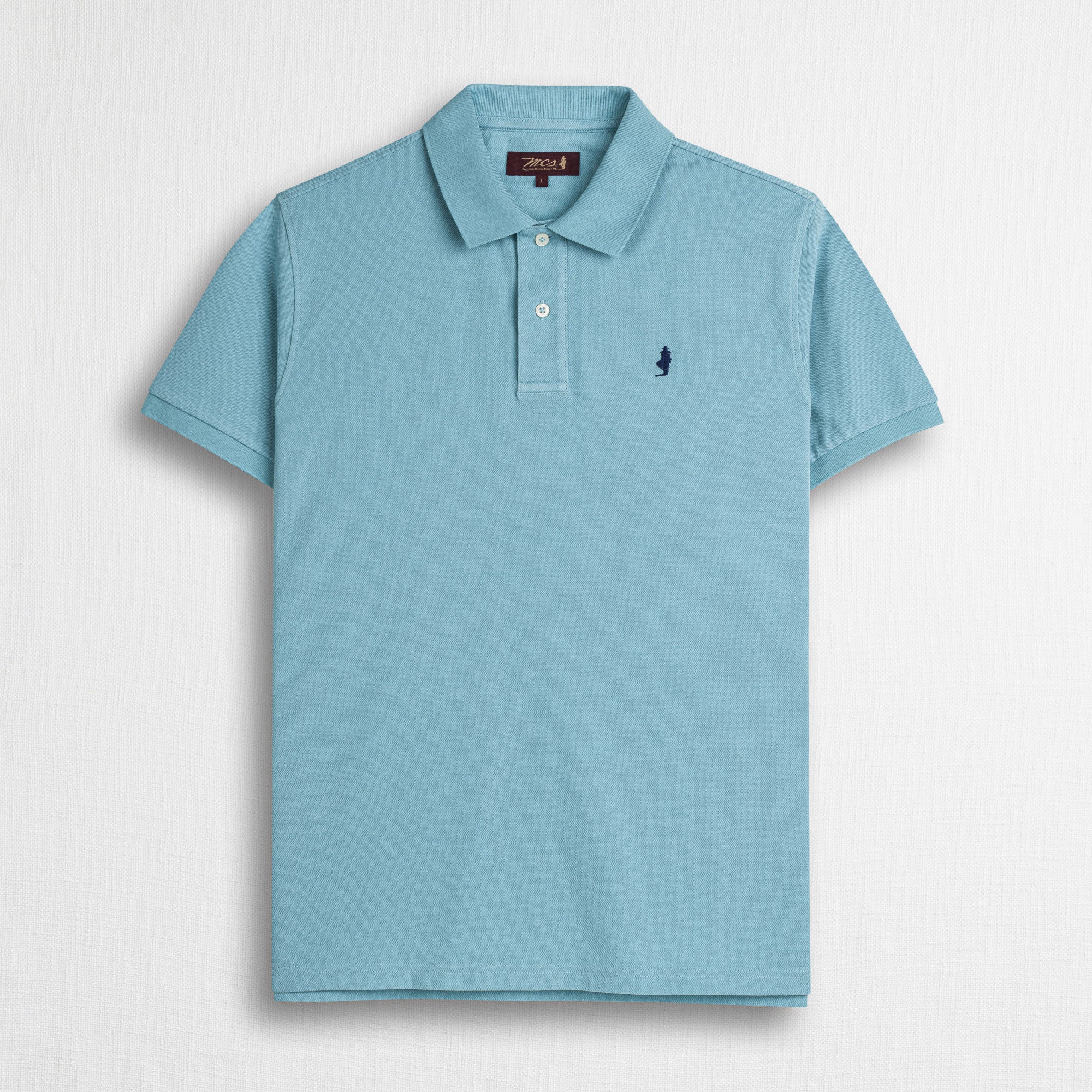 Polo 100% cotone piquet - Sky Blue