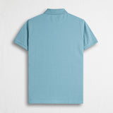 100% Cotton Piqué Polo - Sky Blue