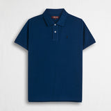 Polo 100% cotone piquet - Deep Blue