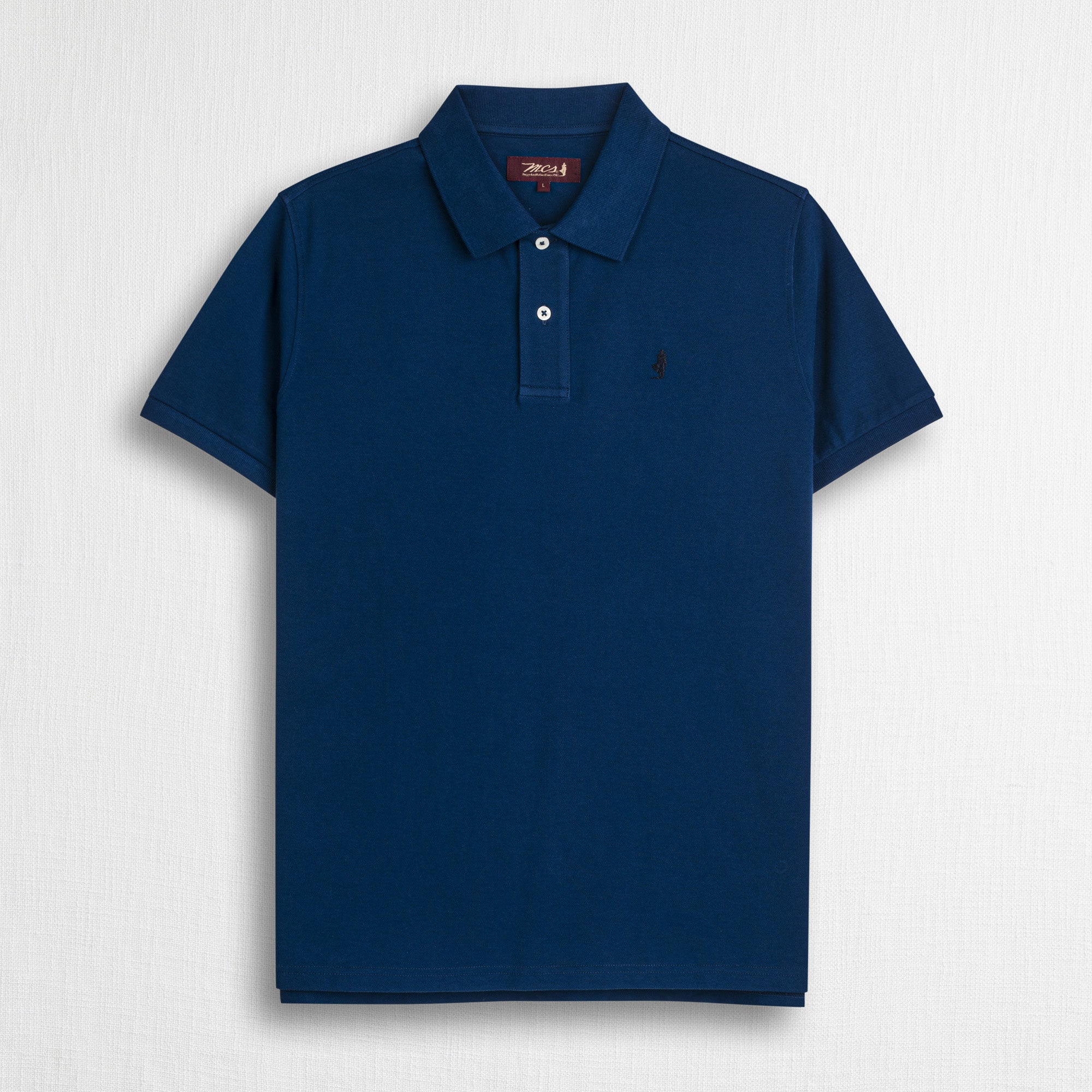 Polo 100% cotone piquet - Deep Blue