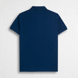 100% Cotton Piqué Polo - Deep Blue