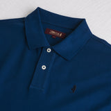 100% Cotton Piqué Polo - Deep Blue