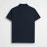 100% Cotton Piqué Polo - Navy Blue