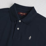 100% Cotton Piqué Polo - Navy Blue