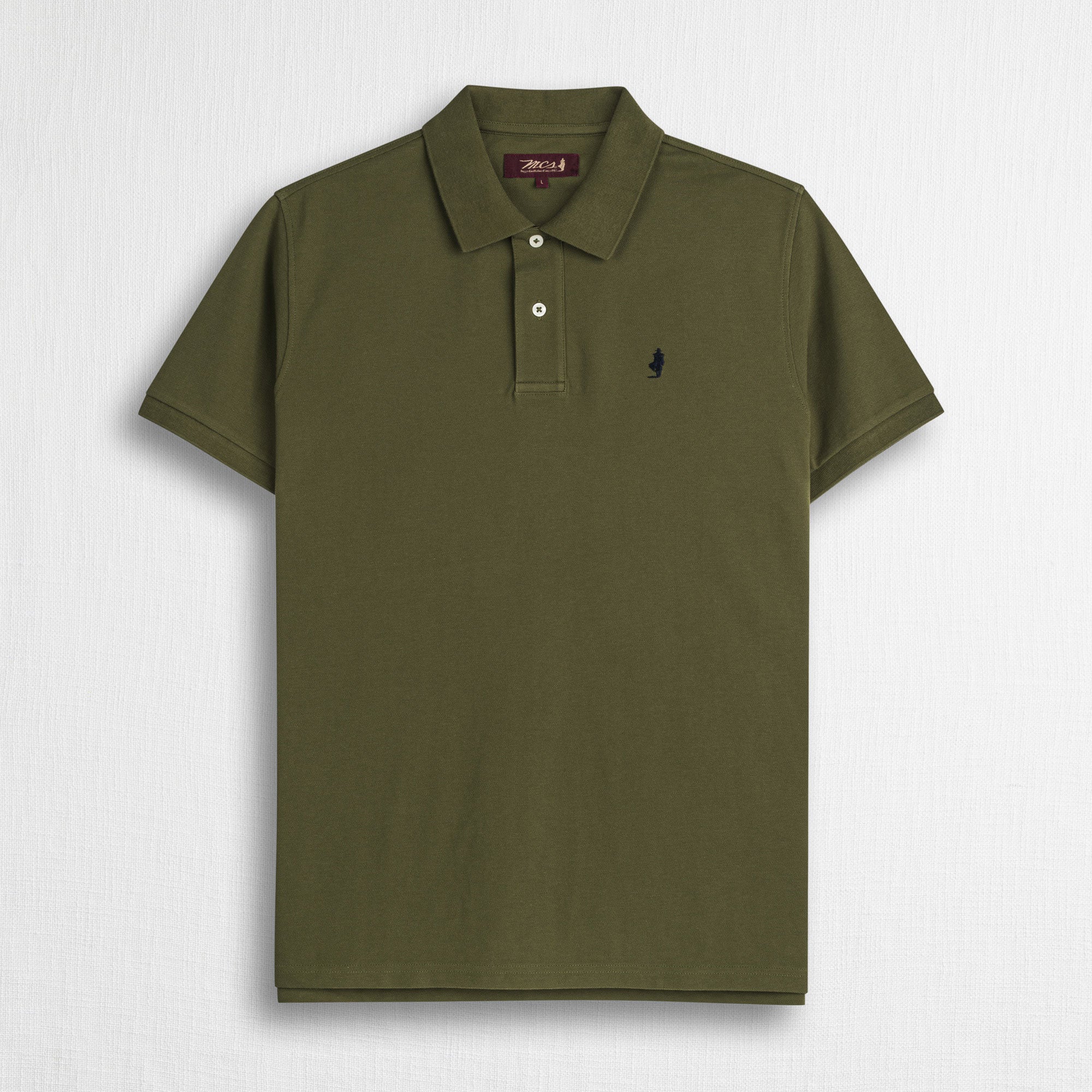 Polo 100% cotone piquet - Dark Olive