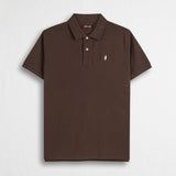 Polo 100% cotone piquet - Chocolate