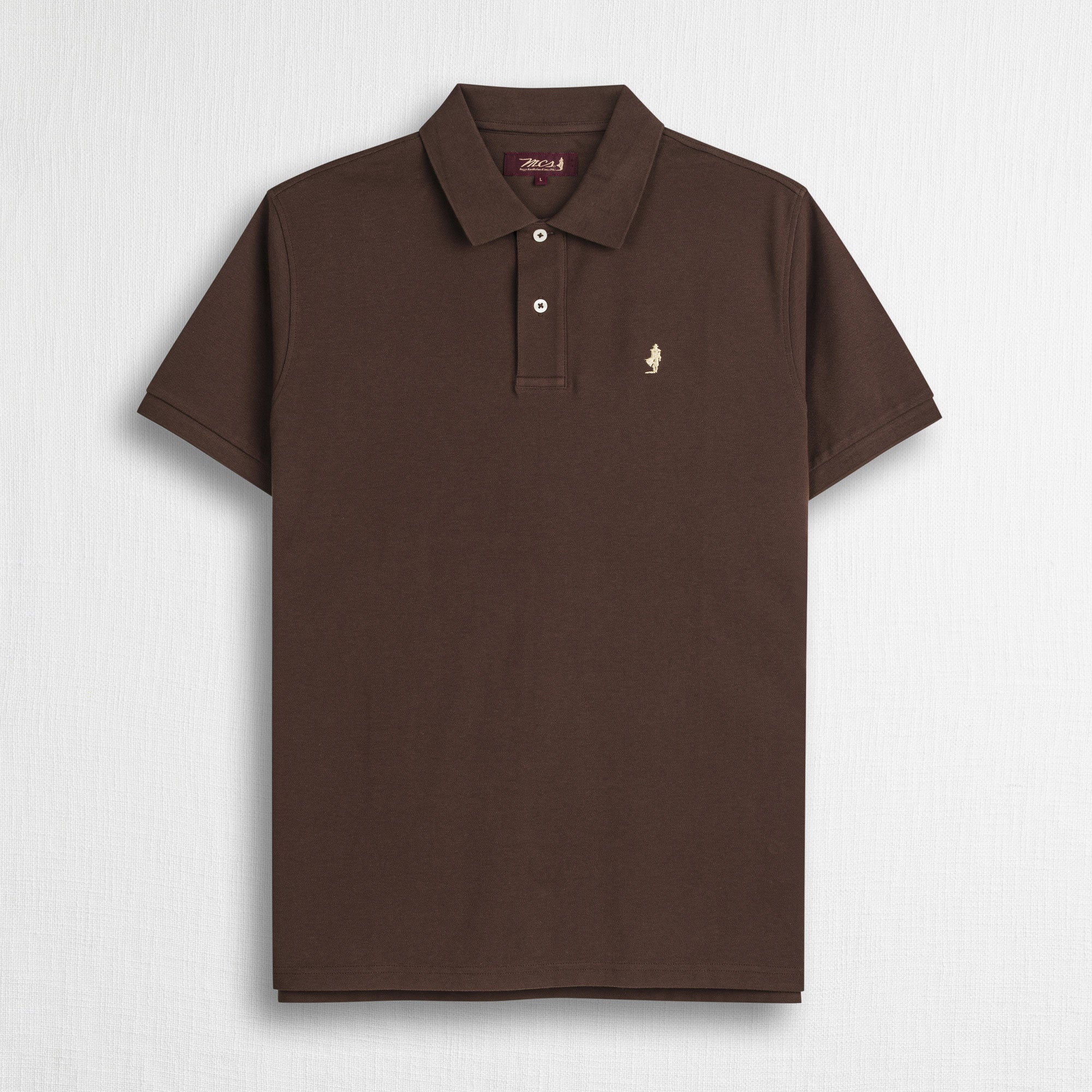 Polo 100% cotone piquet - Chocolate