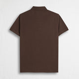 100% Cotton Piqué Polo - Chocolate