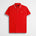 Polo 100% cotone piquet con dettagli a righe - Spice Orange
