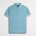 Polo 100% cotone piquet con dettagli a righe - Sky Blue