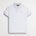 Polo cotone stretch piquet con collo jacquard - White