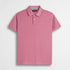 Polo cotone stretch piquet con collo jacquard - Wild Rose