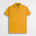 Polo cotone stretch piquet con collo jacquard - Gold Yellow