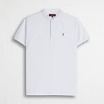 Polo cotone stretch piquet modello serafino - White