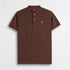 Polo cotone stretch piquet modello serafino - Chocolate